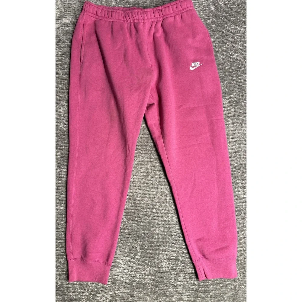Nike Sportswear Fleece Joggers Men's XL Pink BV2671-623 Active Rare